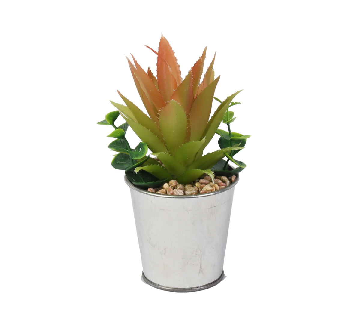 Maceta con planta artificial 15 x 6 cm