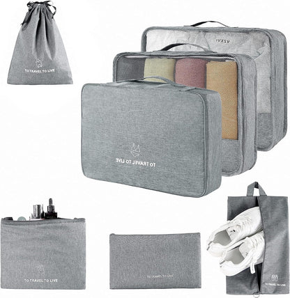 Organizadores para viaje 7pcs 41x32x11cm