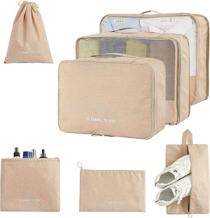 Organizadores para viaje 7pcs 41x32x11cm