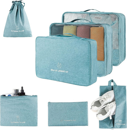 Organizadores para viaje 7pcs 41x32x11cm