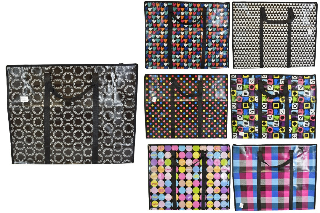 Bolsa plastillera con asas y cierre 70 x 50 cm