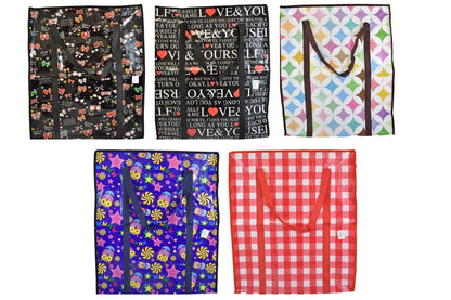 Bolsa plastillera con asas y cierre 66 x 55 cm