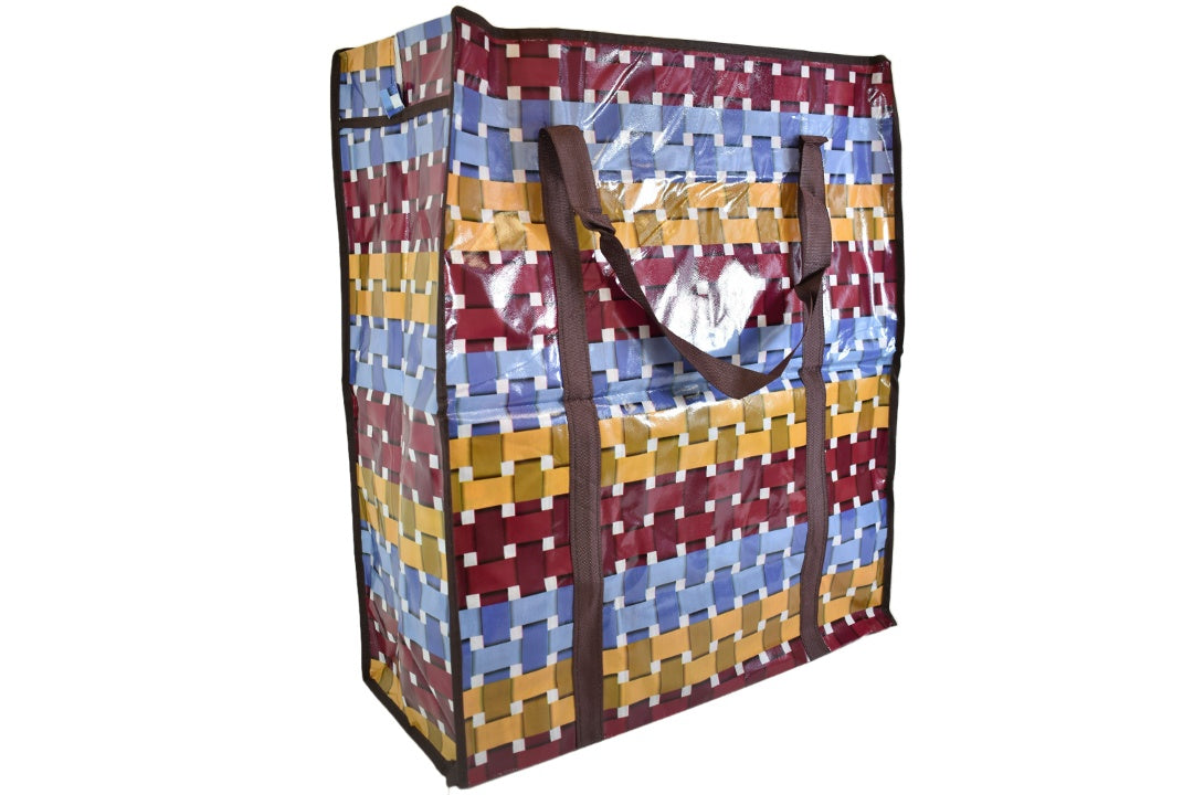 Bolsa plastillera con asas y cierre 66 x 55 cm