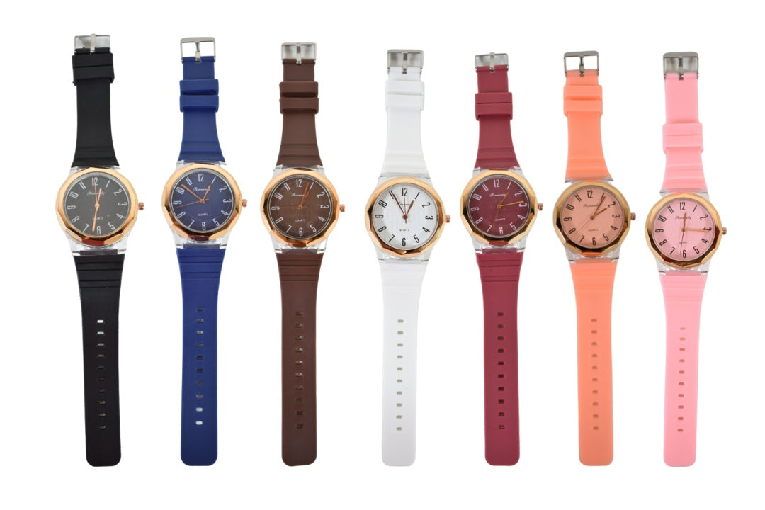 Reloj pulsera de goma