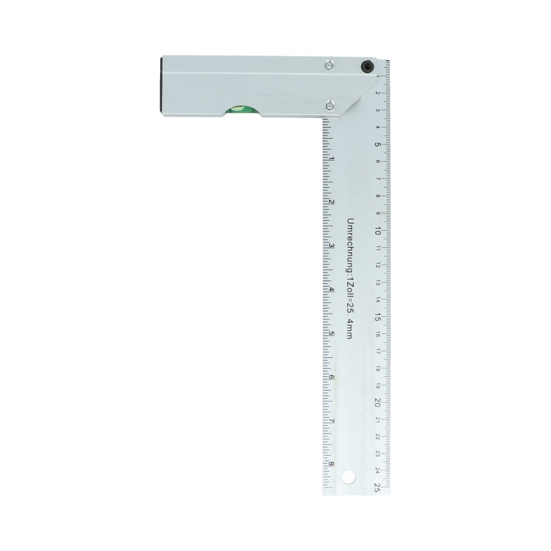 Regla escuadra de aluminio 25 cm