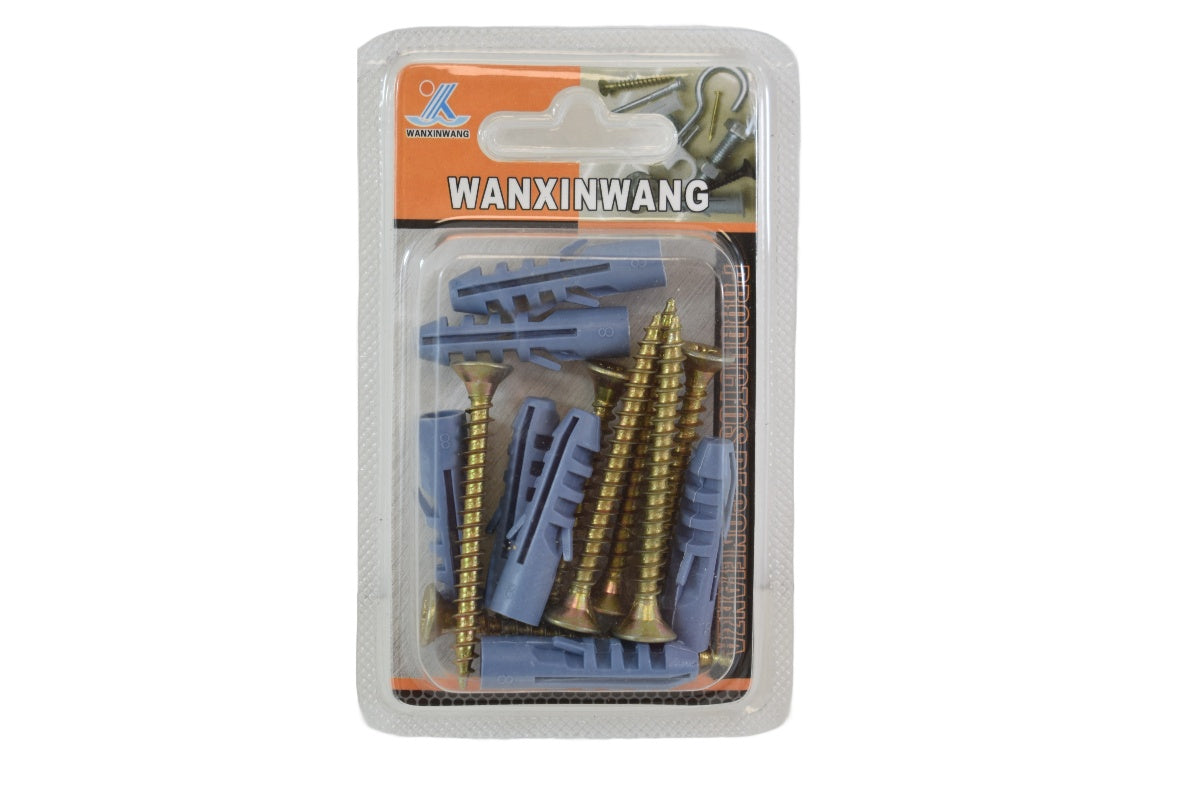 Tarugos con tornillos x 14 pcs - 5 x 50 mm