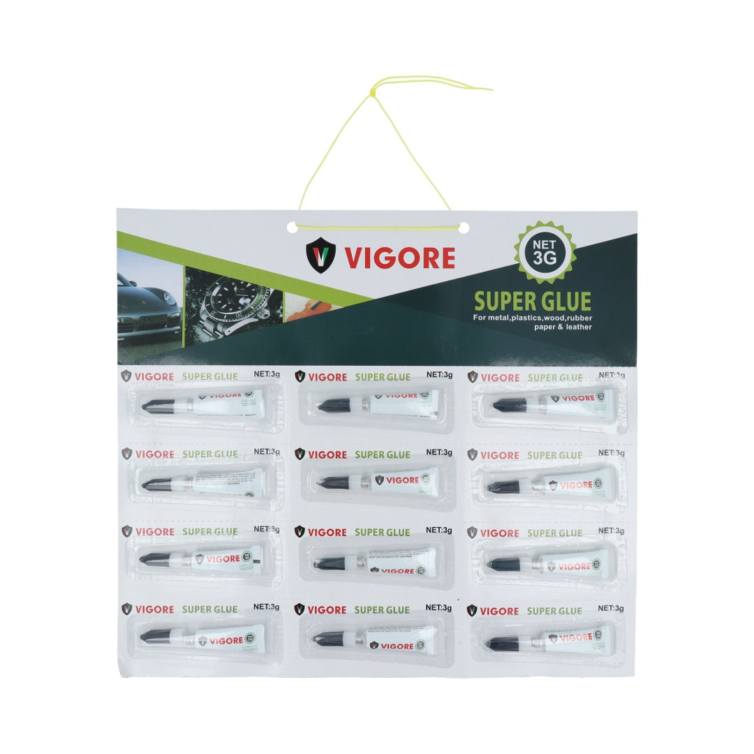 Pegamento acrílico Vigore x 12 unidades 2 x 9 cm