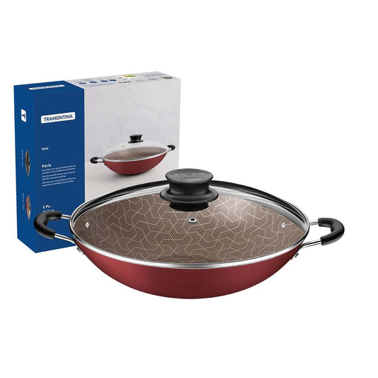 Wok Tramontina Paris con tapa 4.40 lts