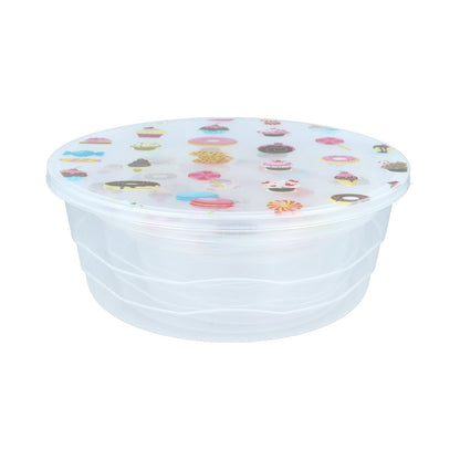 Recipientes plásticos redondos x 4 unidades - 15 a 24 cm