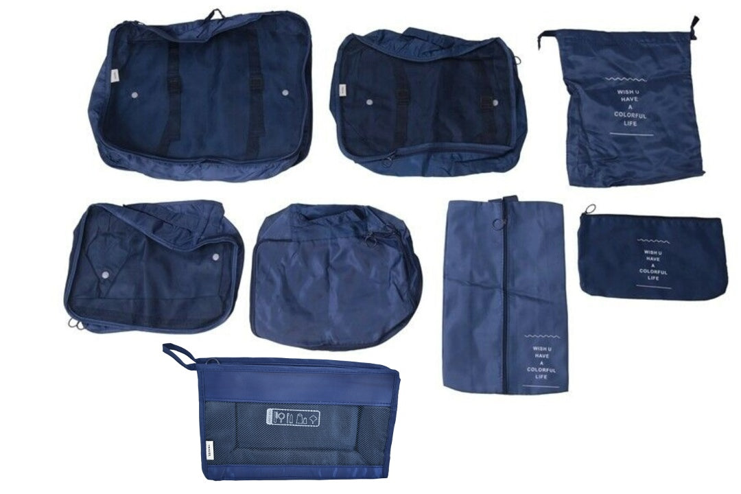 Organizadores para viaje 8pcs 38x31x10cm