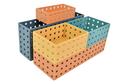 Set de organizadores de colores 28x17x12cm. 6pcs