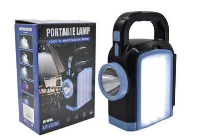 Linterna led solar multifunción 18x26x7cm.