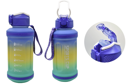 Botella deportiva con marcador de tiempo 1350ml