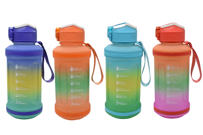 Botella deportiva con marcador de tiempo 1350ml