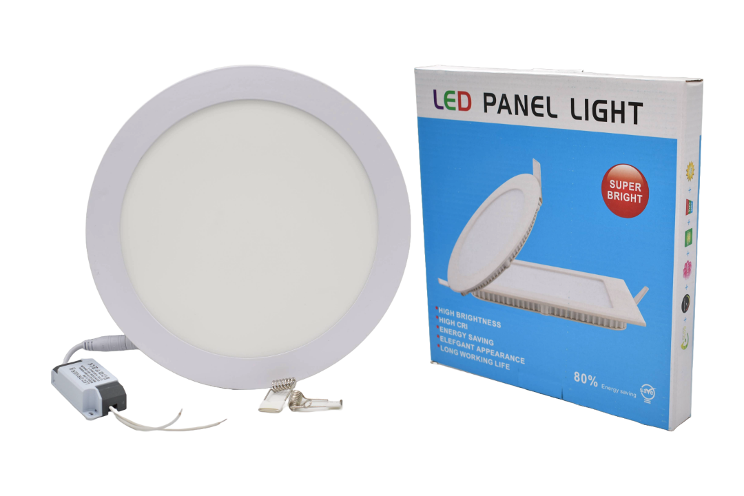 Panel LED redondo 12cm 6W blanca 6500K