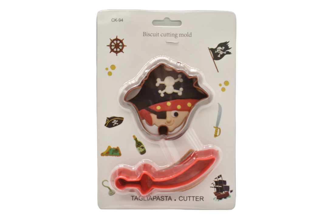 Moldes cortantes para galletas pirata 7x6cm.