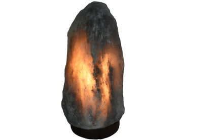 Lámpara de sal de Himalaya gris 3 a 5kg 22x11cm