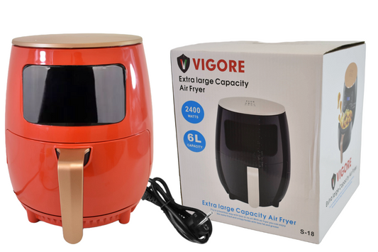 Freidora de aire digital 6L 2400w Vigore