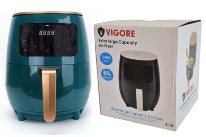 Freidora de aire digital 6L 2400W Vigore