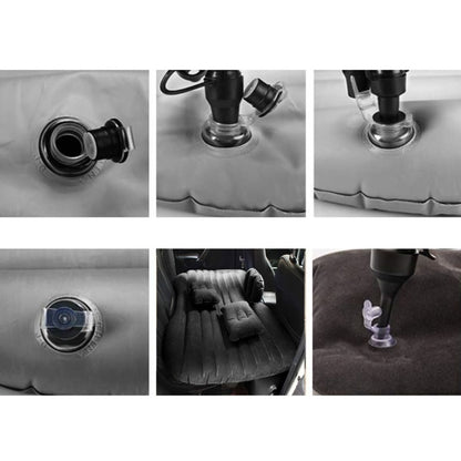 Colchón inflable negro para auto 130x84x35 cm