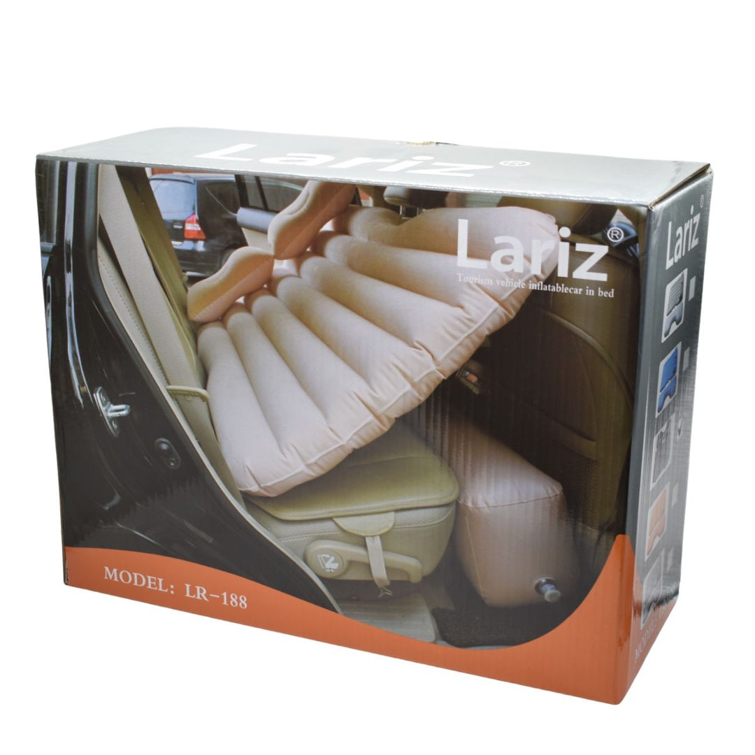 Colchón inflable negro para auto 130x84x35 cm