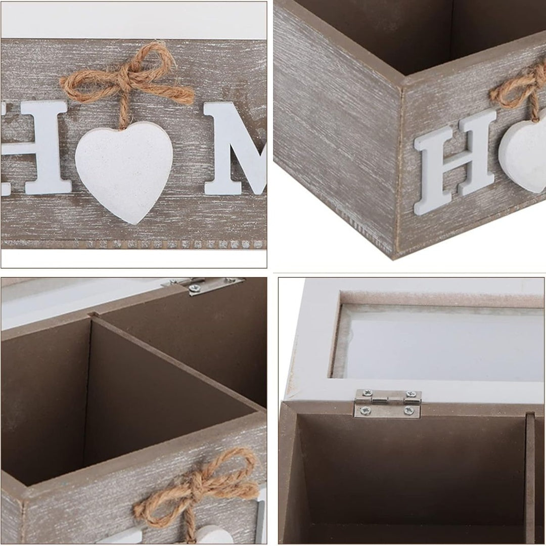 Caja de madera para sobres té 24 x 15 cm