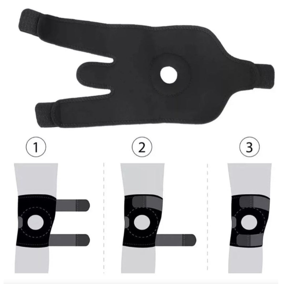 Rodillera deportiva de compresión ajustable 18cm