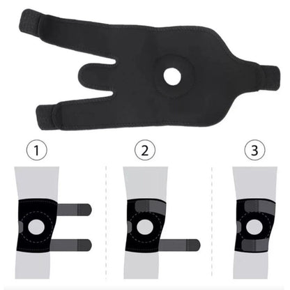 Rodillera deportiva de compresión ajustable 18cm
