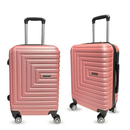 Valija de viaje rígida rosa 20" 56x23x33cm, 2.8kg