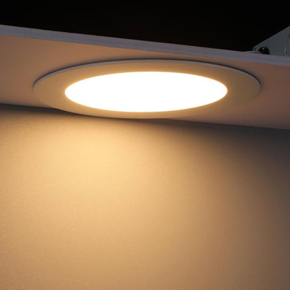 Panel LED redondo 12cm 6W luz cálida 3000k