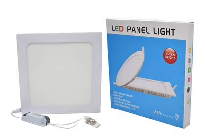 Panel LED cuadrado 19x19cm 15W luz cálida