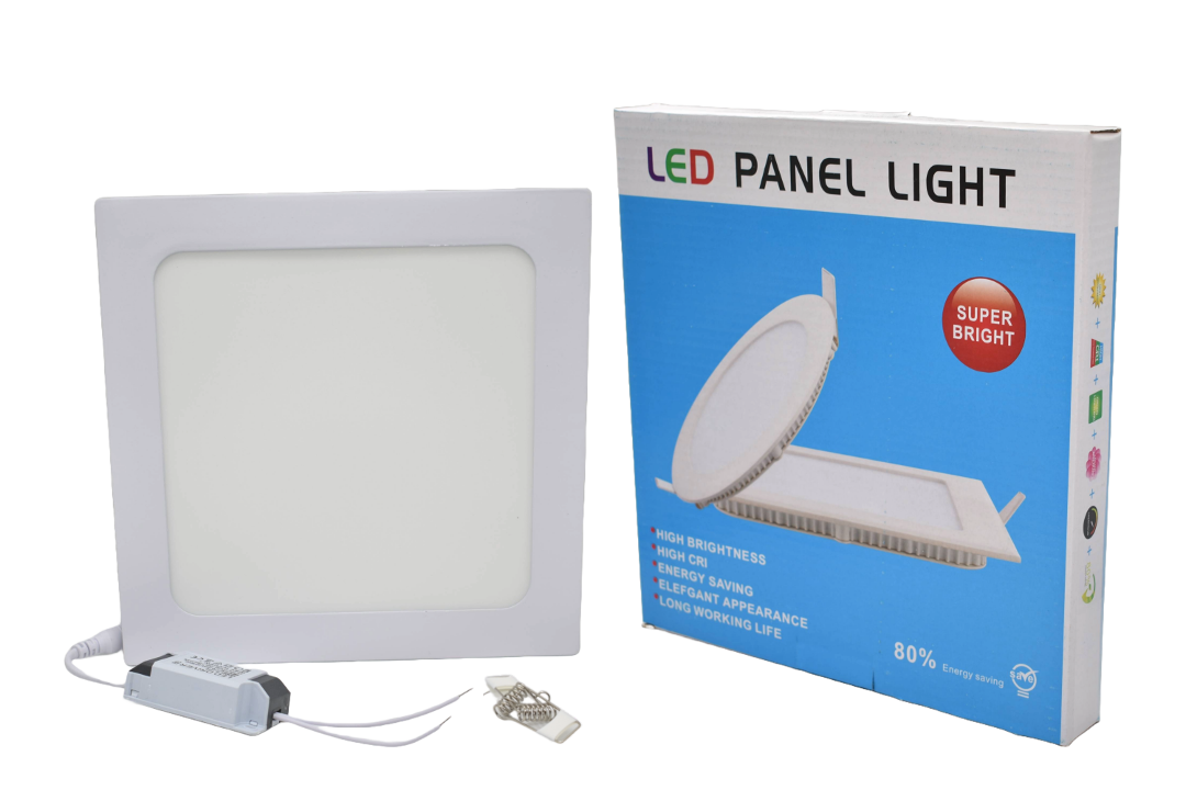 Panel LED cuadrado 12cm 6W Luz cálida