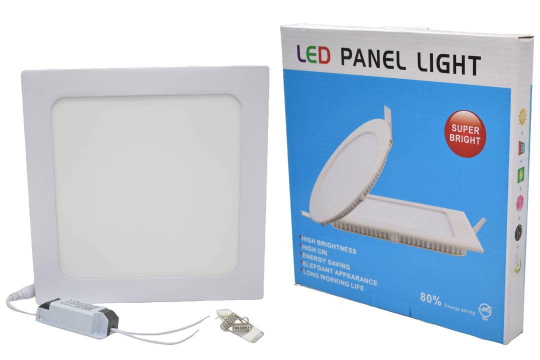 Panel LED cuadrado 29.5cm 24W Luz cálida