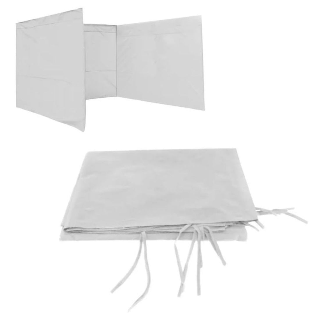 Pared para gazebos 1.90 x 9mts blanca