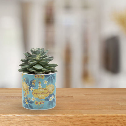 Mini maceta de cerámica estampada 6.5x6.5cm