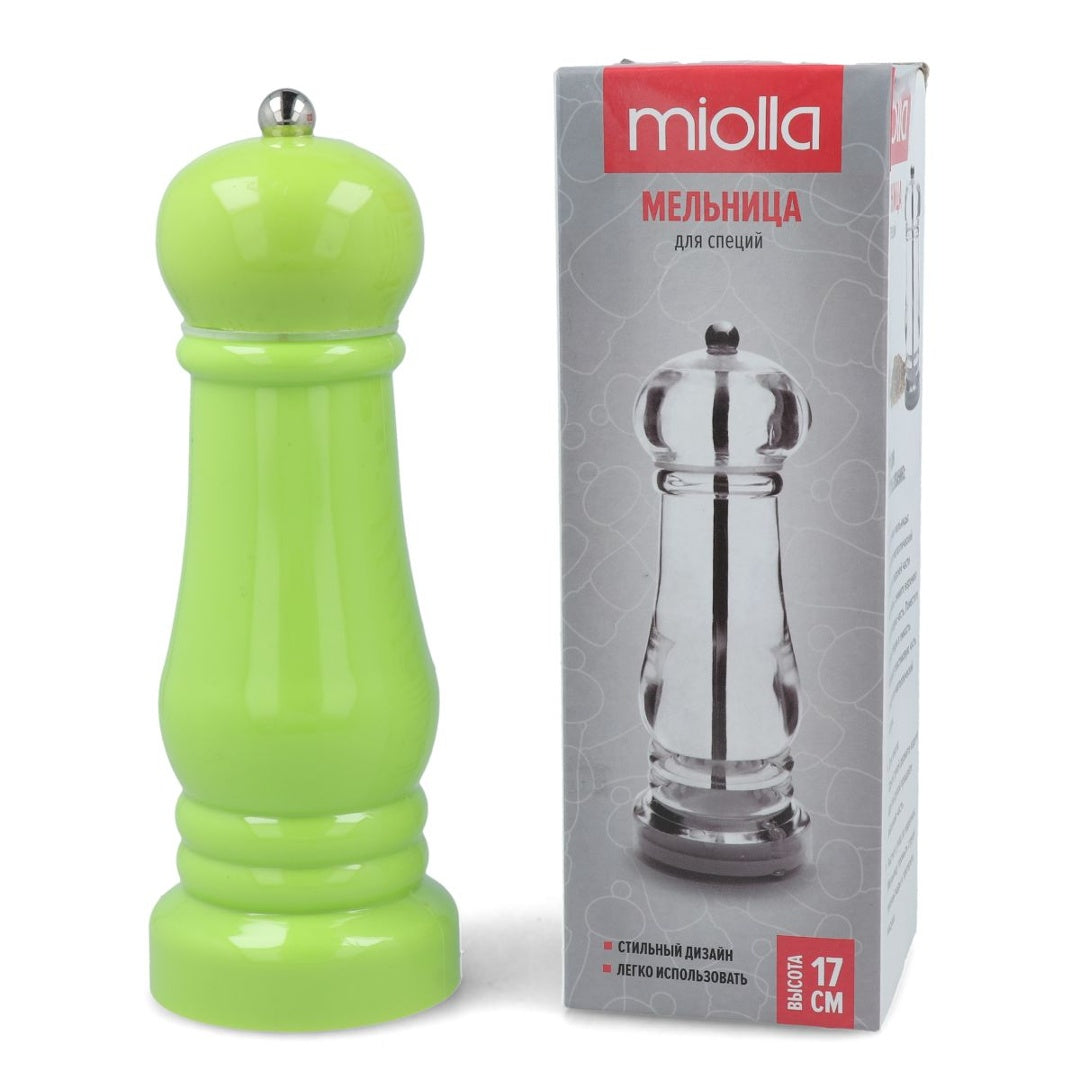 Molinillo para pimienta de acrílico verde 16x5.5cm