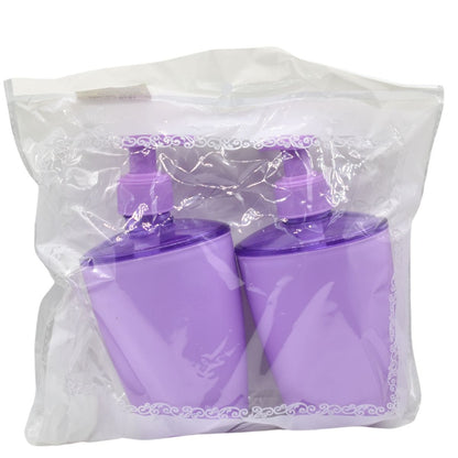 Dispensadores de jabón lila x2 unidades 16x8cm
