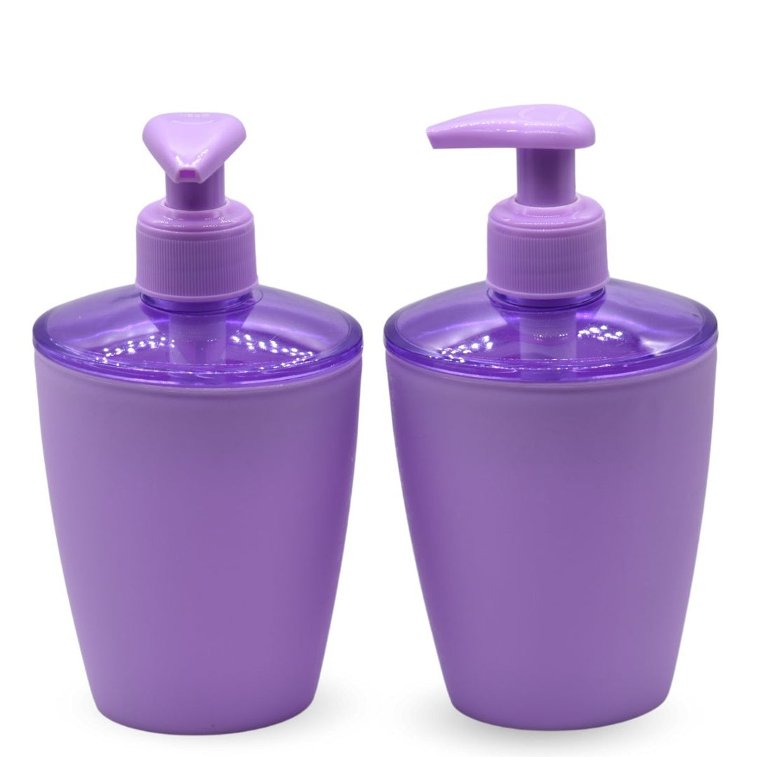 Dispensadores de jabón lila x2 unidades 16x8cm