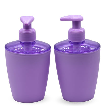 Dispensadores de jabón lila x2 unidades 16x8cm