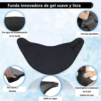 Compresa de gel frio caliente para cuello y cervical