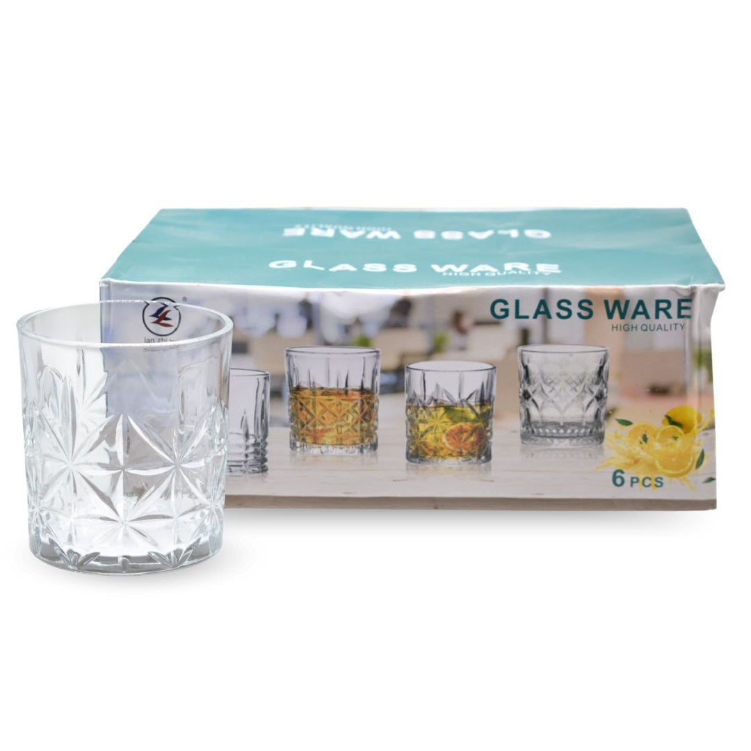 Vaso de vidrio x6 unidades 350ml