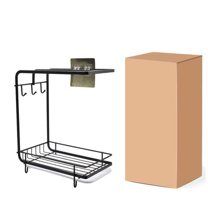 Organizador negro adhesivo para cocina 23x18x13.5cm
