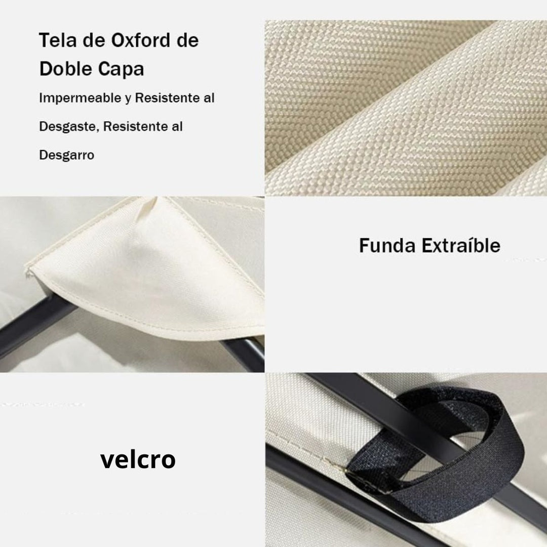 Carrito plegable con ruedas 76x46x48cm