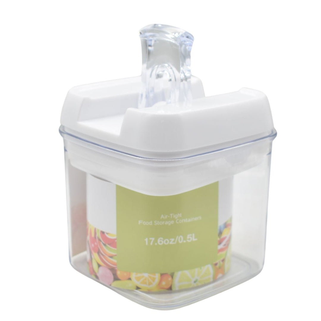 Recipiente acrílico hermético para alimentos 500ml