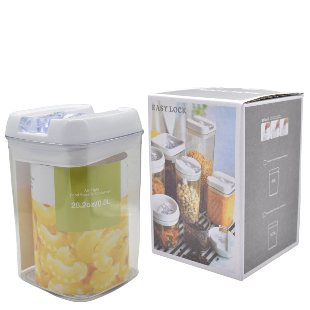 Recipiente acrílico hermético para alimentos 800ml