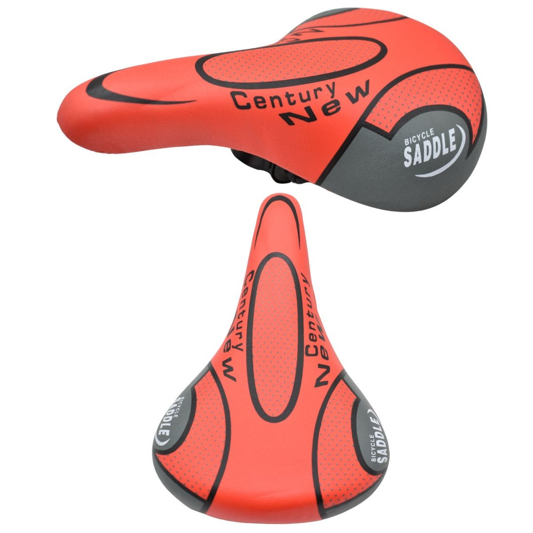 Asiento sillín rojo para bicicleta 26x16cm