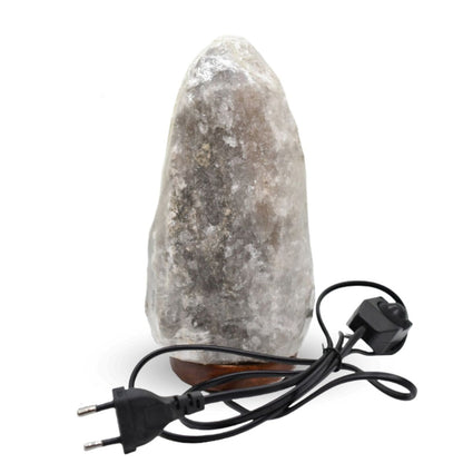 Lámpara de sal de Himalaya gris 3 a 5kg 22x11cm