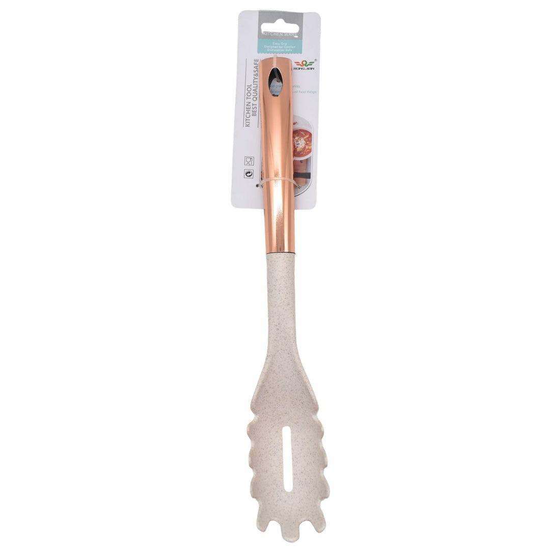 Cuchara beige de cocina para pastas 34cm