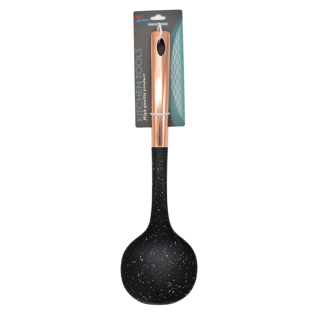 Cucharón negro para cocina 33cm
