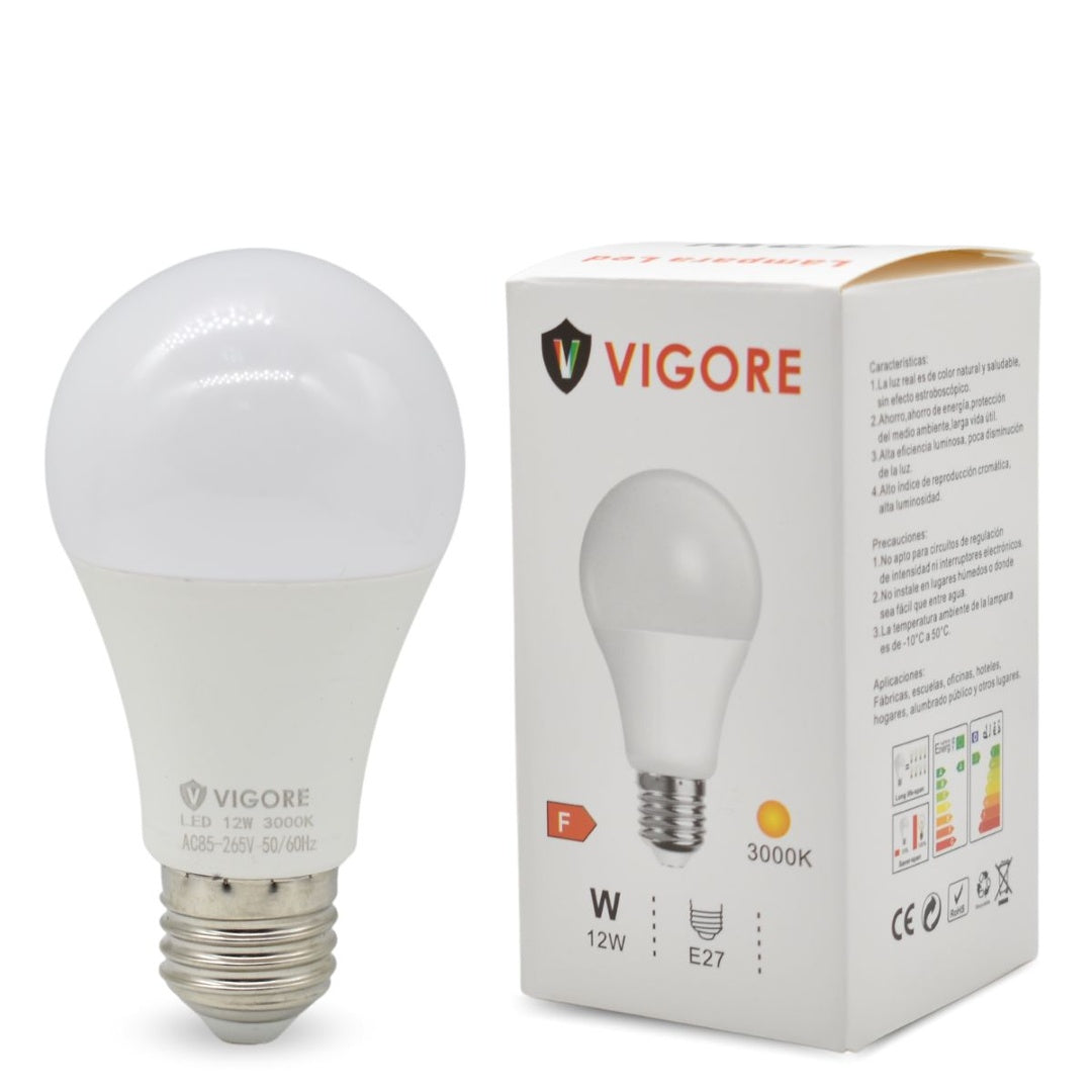 Lámpara de luz LED Vigore 12W luz cálida